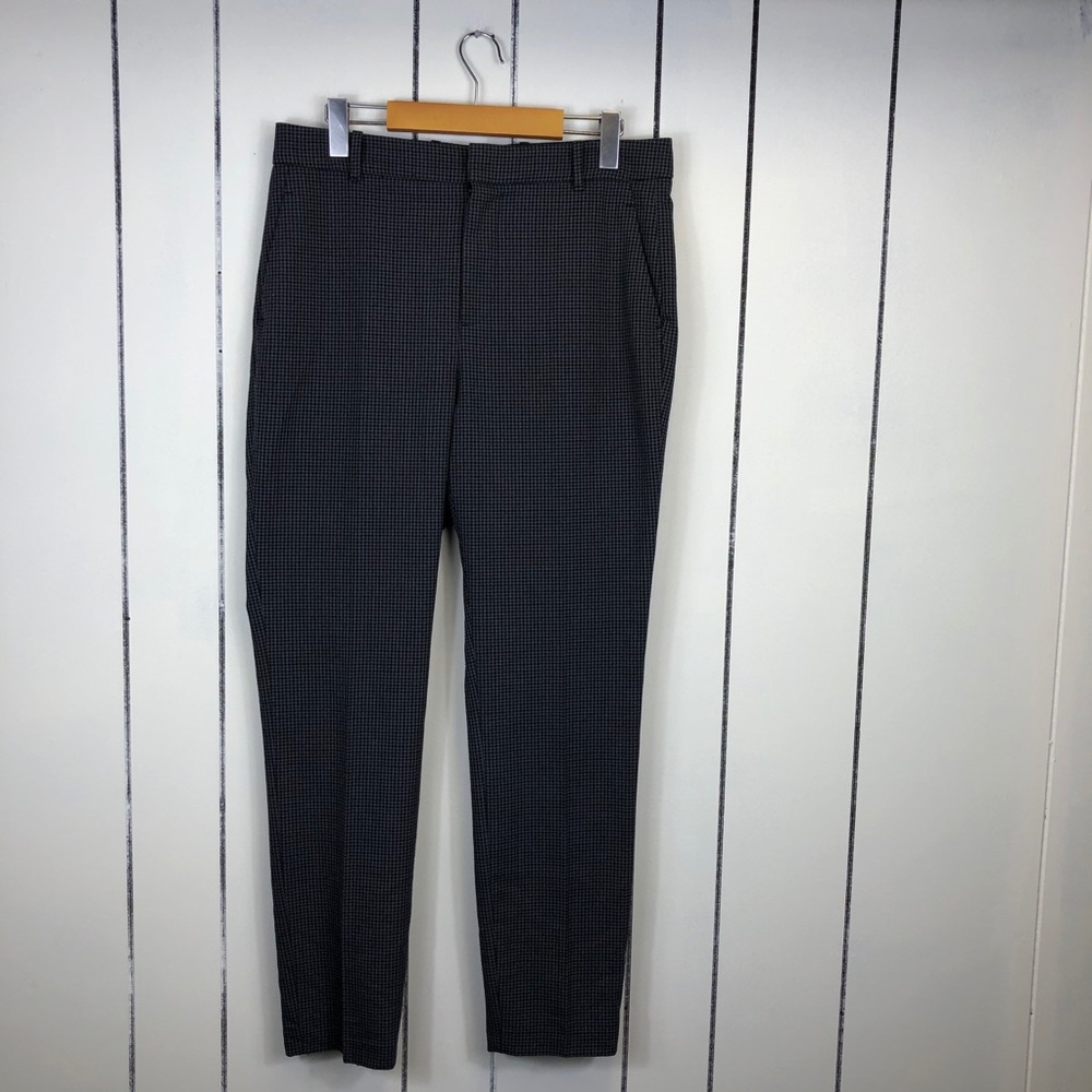 Zara Woman Houndstooth Cigarette Pants‎ Sz 10